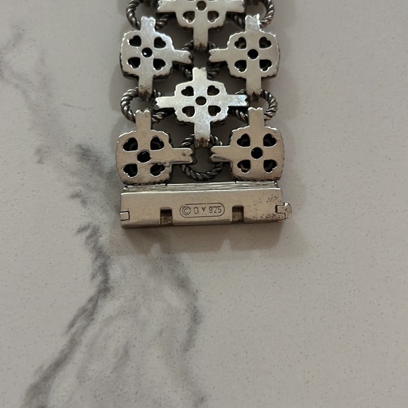 DAVID YURMAN Renaissance Triple Row Link Bracelet with Black Onyx & Diamonds - Picture 7 of 8